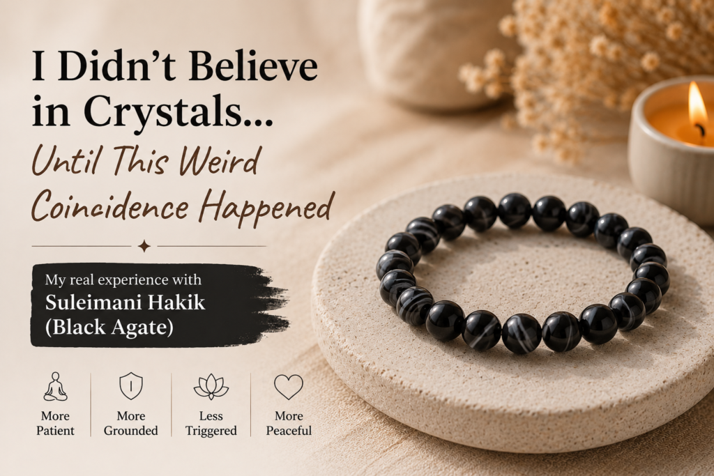 Suleimani Hakik Bracelet Black agate Bracelet