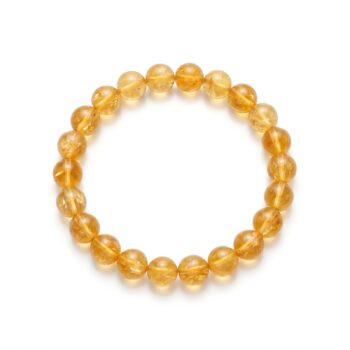 Citrine Bracelet on white background