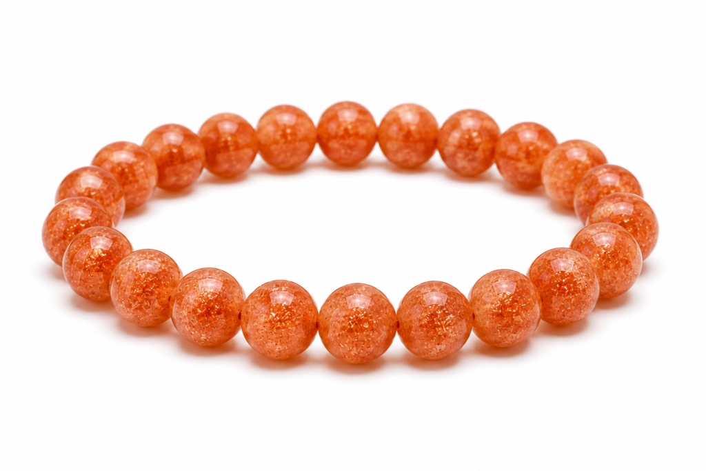 Sunstone crystal bracelet for confidence, joy, and creativity
