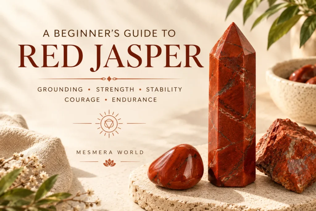 Red Jasper crystal beginner’s guide for grounding, strength, stability and courage