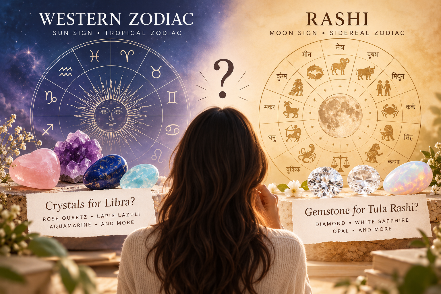 Western zodiac vs Rashi for choosing crystals and gemstones